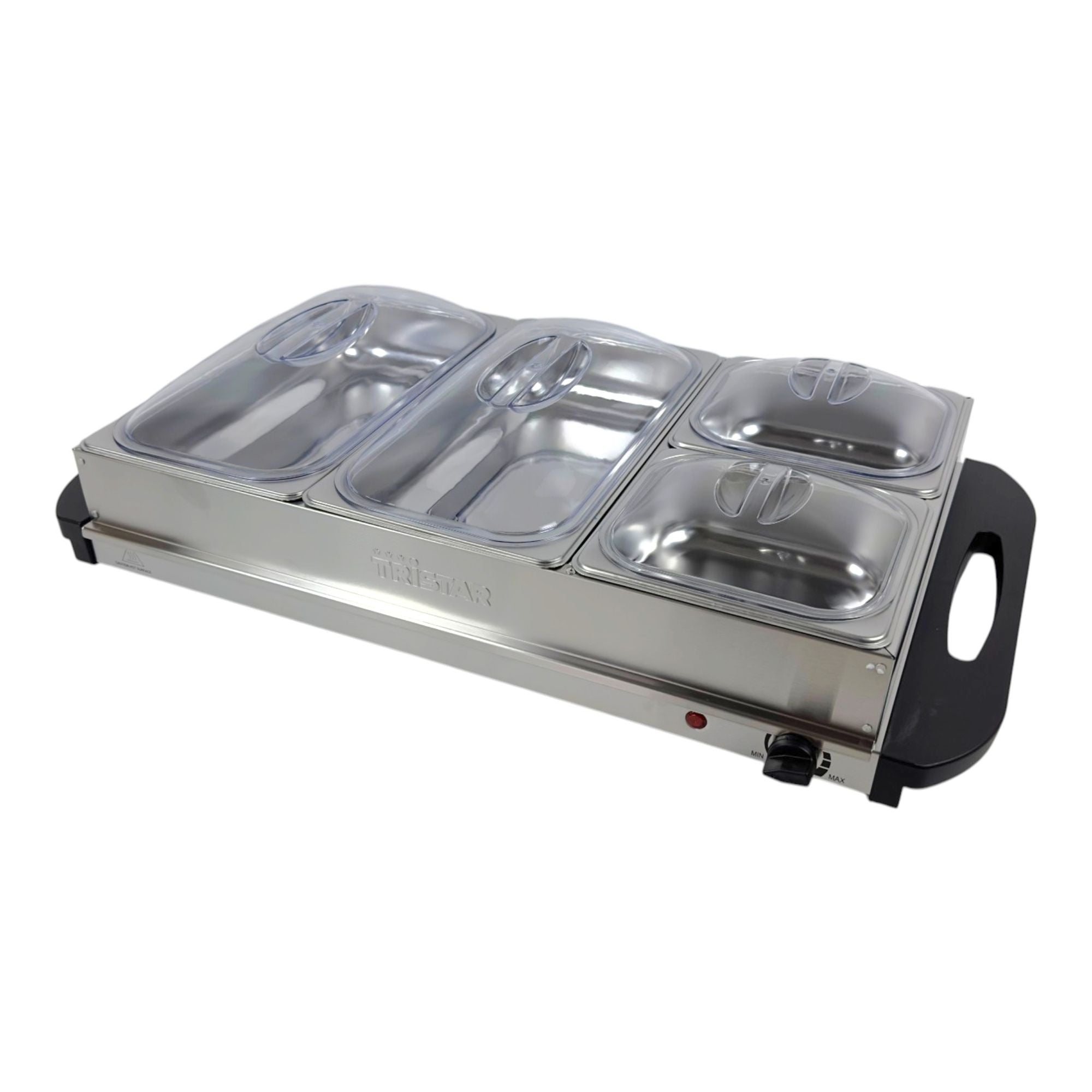 Tristar BP 6285 Buffet Servierer 300 Watt 52 5 x 34 cm 6 8 l Heizplatte mit 4 Warmhalteschalen 0 - toolbrothers