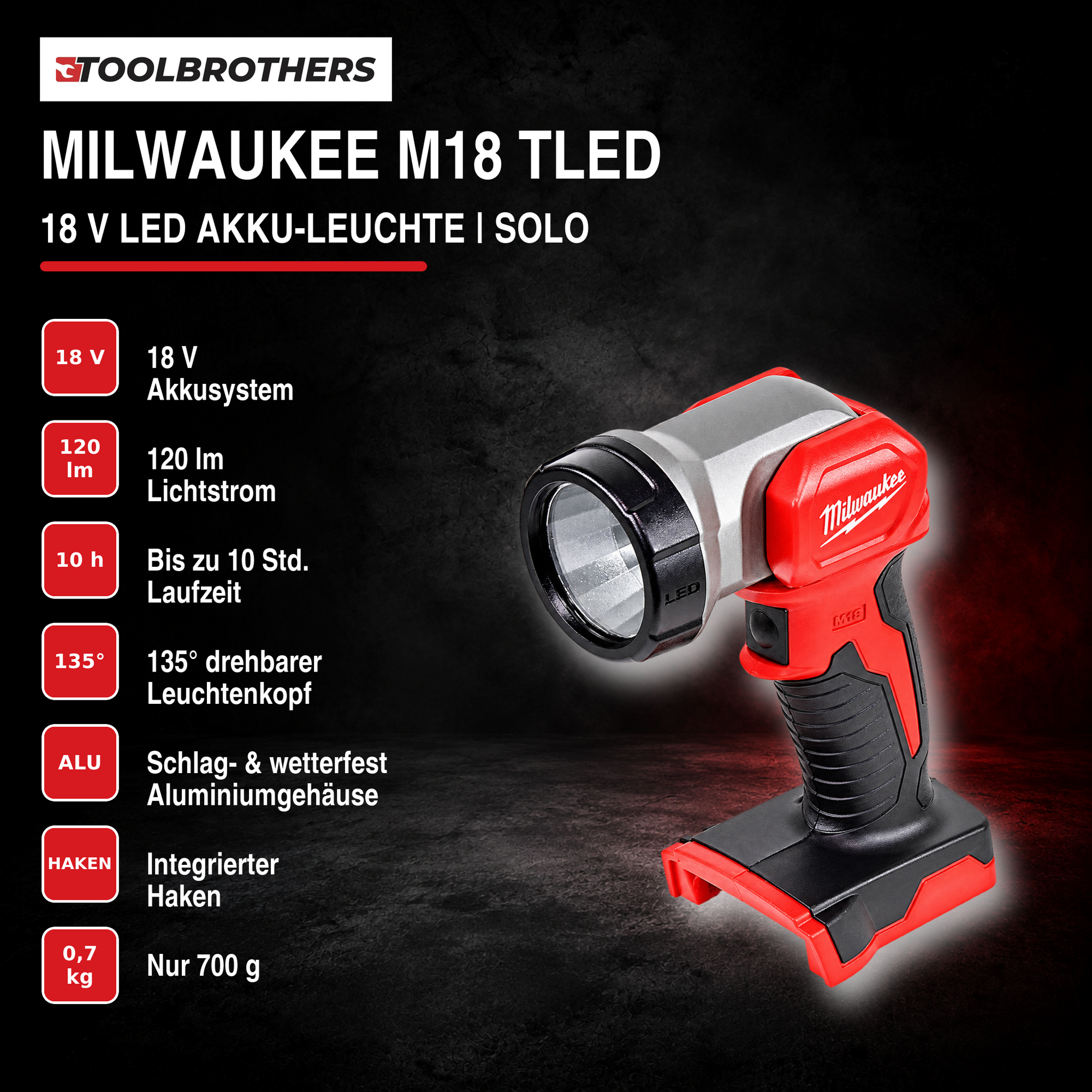 Toolbrothers Powertools Kalender 2026 Milwaukee M18 TLED 0 Edition Gr L 1 - toolbrothers