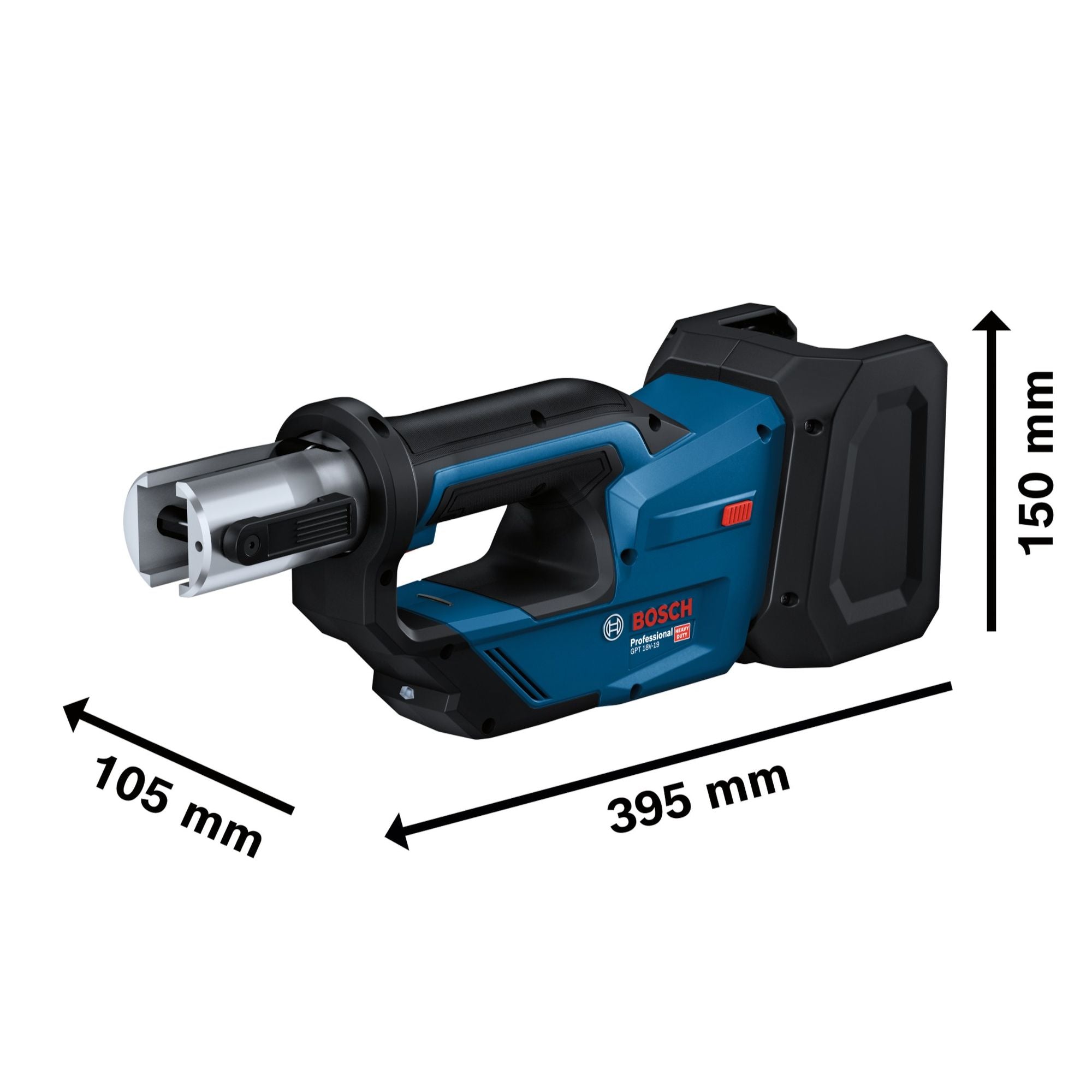 Bosch GPT 18V 19 Professional Akku Presswerkzeug 18 V 21 kN 1x ProCORE Akku 4 0 Ah Ladegeraet 3x Pressbacke L Boxx 4 - toolbrothers