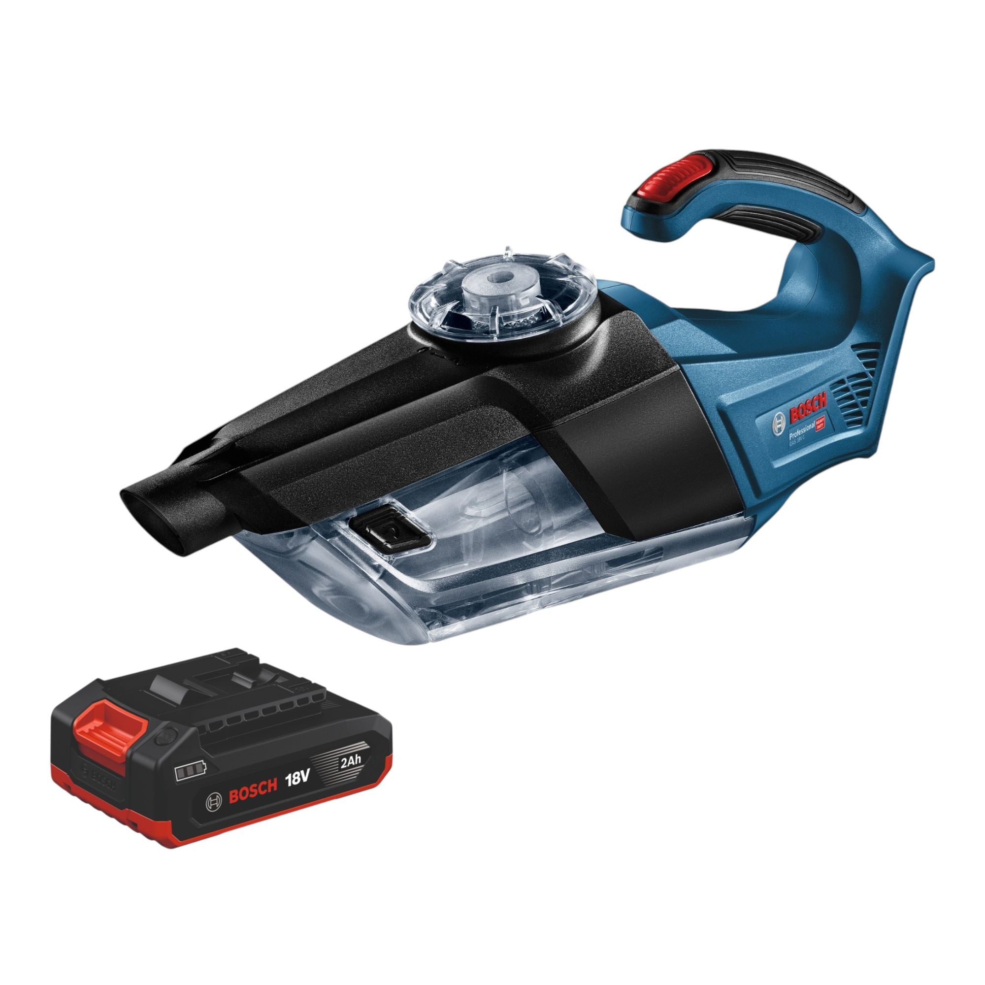 Bosch GAS 18V 1 Professional Akku Sauger 18 V 0 7 l 1x Akku 2 0 Ah ohne Ladegeraet 0 - toolbrothers