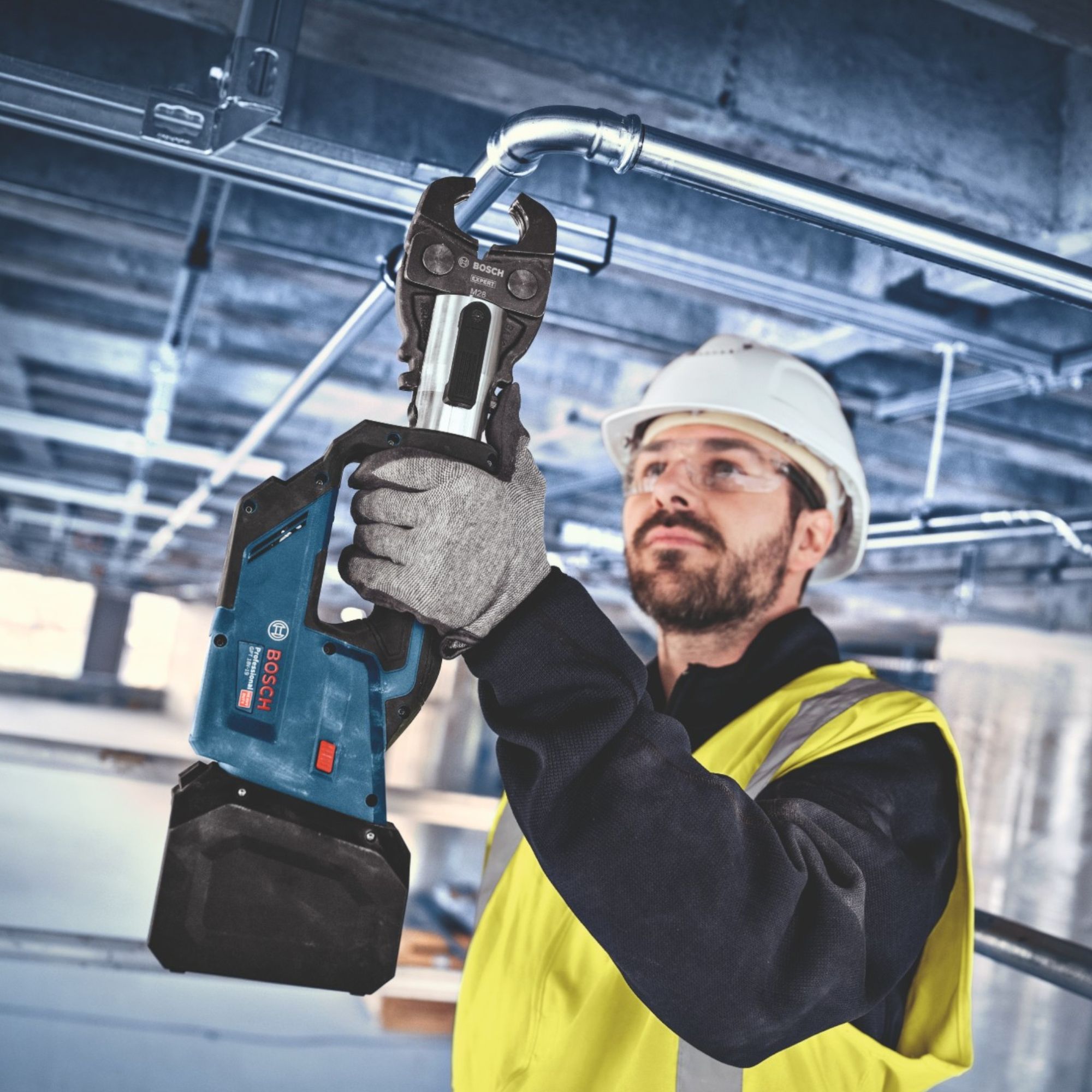 Bosch GPT 18V 19 Professional Akku Presswerkzeug 18 V 21 kN 1x Akku 2 0 Ah 3x Pressbacke L Boxx ohne Ladegeraet 4 - toolbrothers