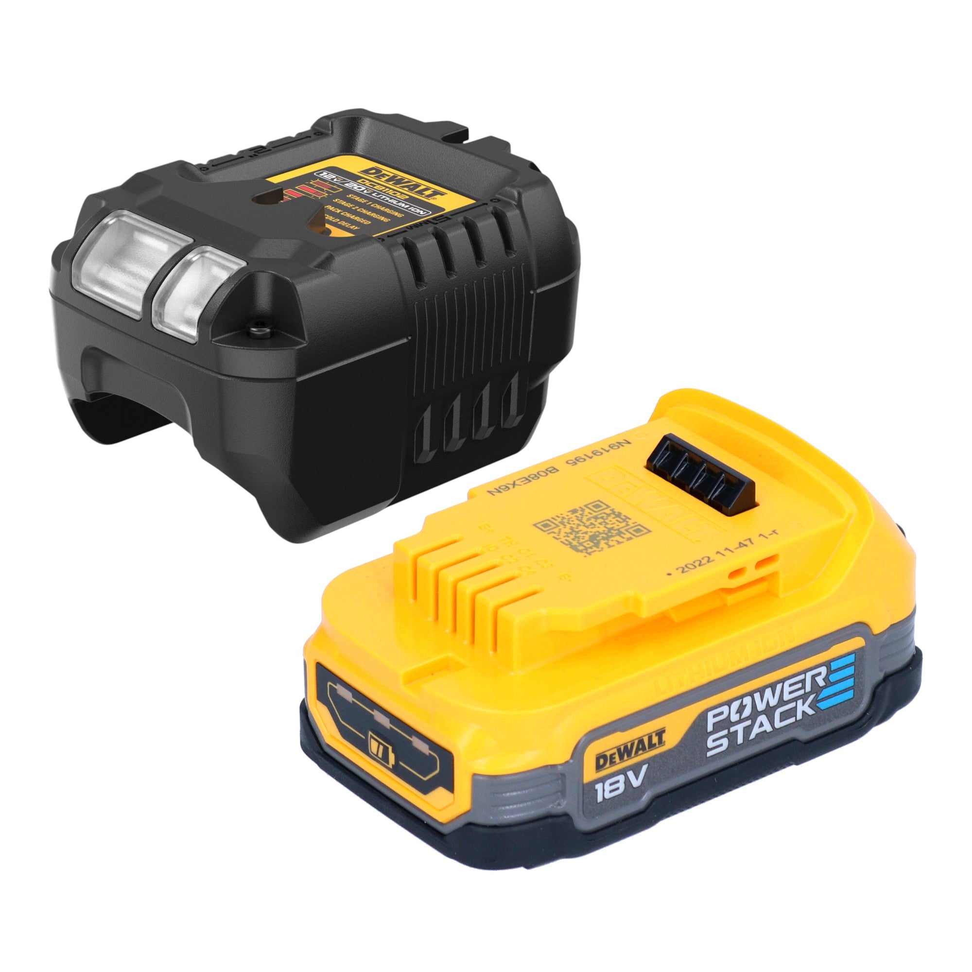 DeWalt DCS 356 E1T Akku Multitool 18 V Brushless 1x Powerstack Akku 1 7 Ah Ladegeraet 20 tlg Zubehoer TSTAK 3 - toolbrothers