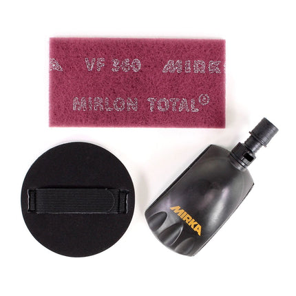 Mirka Schleif Solution Case Set XXL für DEROS + Roundy Handblock + 240x ABRANET Schleifscheiben 150mm - Toolbrothers