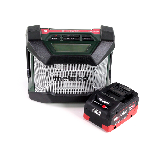 Metabo Akku Baustellenradio R 12-18 BT ( 600777850 ) + 1x Akku 5,5 Ah, ohne Ladegerät - Toolbrothers