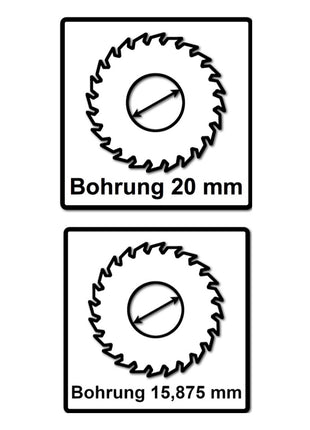 Bosch Kreissägeblatt Standard for Wood 160 x 1,5 x 20 / 15,875 mm 48 Zähne (2x 2608837678 ) - Toolbrothers