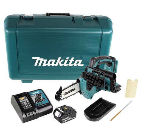 Makita DUC 122 RT1E Akku Kettensäge 18V 1/4" 115mm + 1x Akku 5,0Ah + Ladegerät + Koffer - Toolbrothers