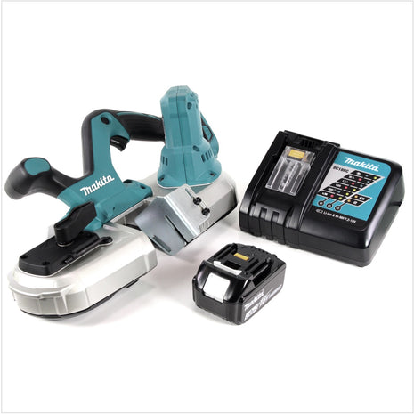 Makita DPB 182 RF1 Akku-Bandsäge 18V LXT + 1x Akku 3Ah + Akku Ladegerät DC 18 RC - Toolbrothers