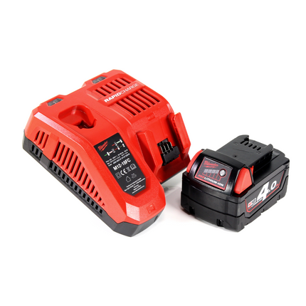 Milwaukee Akku Starter Set mit M18 B4 Akku 4,0Ah + M12-18FC Ladegerät - Toolbrothers