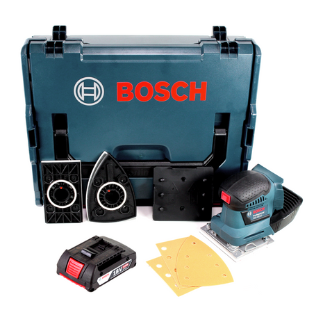 Bosch GSS 18V-10 Akku Schwingschleifer 18V + 1x Akku 2,0Ah + L-Boxx - ohne Ladegerät - Toolbrothers