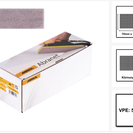 Mirka ABRANET 70x198mm Grip P120, 50/Pack ( 5415005012 ) - Toolbrothers