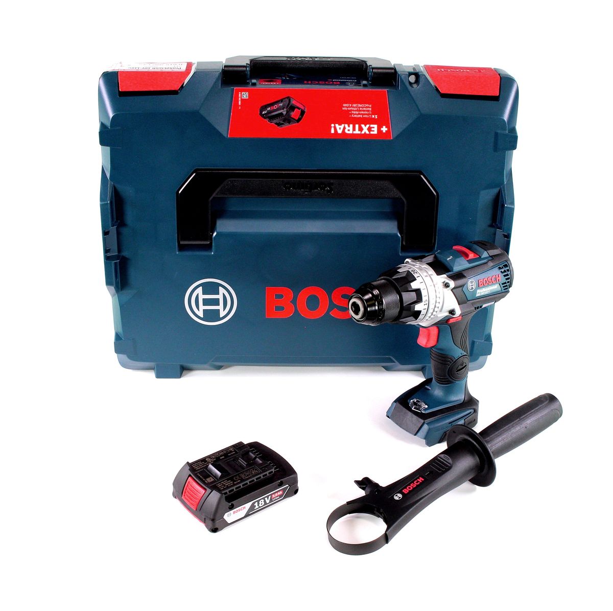 Trapano avvitatore a batteria Bosch GSR 18V-110 C 18 V 110 Nm Brushless + 1 batteria da 2,0 Ah + L-Boxx - senza caricabatterie