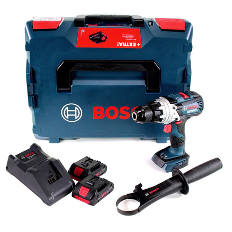 Bosch GSB 18V-110 C trapano a percussione a batteria Professional 18V 110Nm + 2x batteria ricaricabile ProCore 4,0 Ah + caricabatterie + L-Boxx ( 06019G030B )