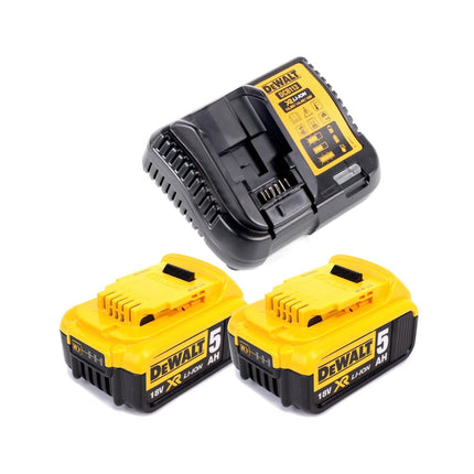 DeWalt DCF 887 P2T Akku Schlagschrauber 18 V 205 Nm Brushless + 2x Akku 5,0 Ah + Ladegerät + 19 tlg. Bit Bohrer Set + TSTAK