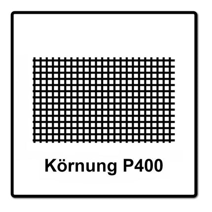 Mirka ABRANET tiras de lija Grip 93x180mm P400 100 piezas (2x 5412805041)