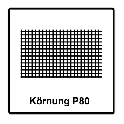 Mirka ABRANET tiras de lija Grip 93x180mm P80 100 piezas (2x 5412805080)