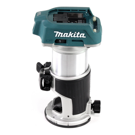 Fresadora multifuncional a batería Makita DRT 50 ZJ 18 V sin escobillas + inserto + Makpac