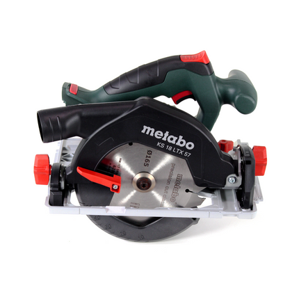 Metabo KS 18 LTX 57 Sega circolare a batteria 18V 165x20mm + 1x batteria 5,2 Ah + caricatore + MetaLoc