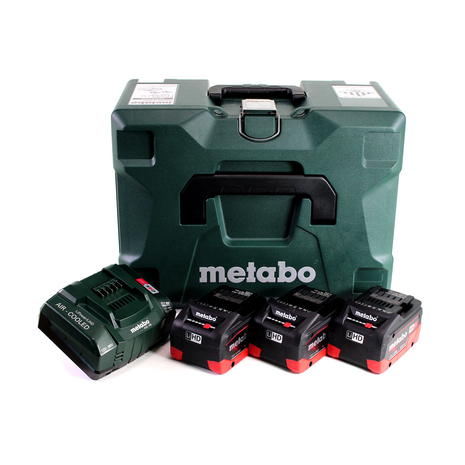 Kit de base Metabo LIHD + 3x batterie 8,0 Ah + 1x chargeur + Metaloc