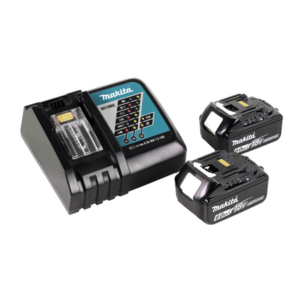 Trapano a percussione a batteria Makita DHR 242 RGJ 18V 2.0J SDS-plus Brushless + 2x batteria ricaricabile 6.0Ah + caricabatterie + Makpac