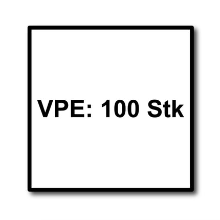 Fischer ULTRACUT FBS II tornillo para hormigón 8x80mm 30/15 100 piezas cabeza hexagonal SW13 arandela TX40 galvanizado (536853)