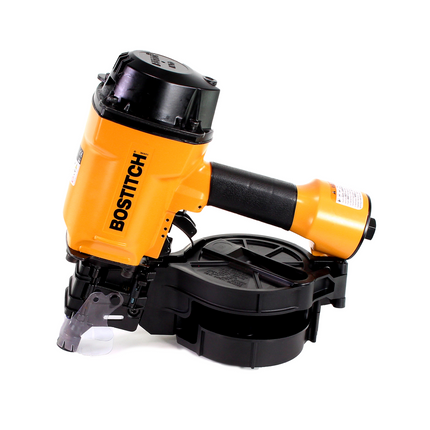 Clavadora en bobina de aire comprimido Bostitch IC70-1-E CT38-70mm 4,9-7,0bar + clavo en bobina Prebena vástago de anillo de 2,5x45mm en blanco