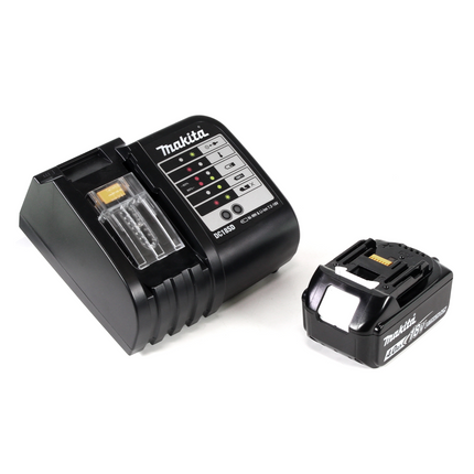 Llave de impacto a batería Makita DTD 156 SM1X4 18V 155Nm + 1x batería 4,0Ah + cargador + juego de brocas de 70 piezas + maletín de herramientas de aluminio X4 con inserto universal