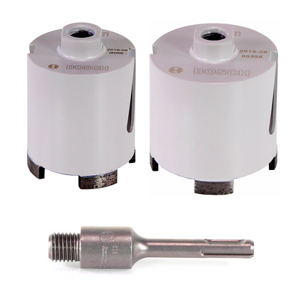 Taladro percutor inalámbrico Bosch GBH 18V-26 18V 2.6J SDS-plus sin escobillas + 1x batería 5.0Ah + accesorios coronas de vaso + L-Boxx - sin cargador