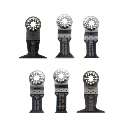 FEIN Best of E-Cut Starlock WOOD & METAL 6 tlg. Sägeblatt Set ( 35222967010 ) für Metall und Holz - Toolbrothers