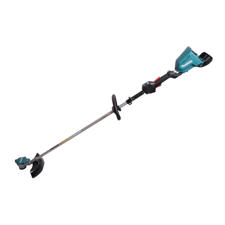 Cortacésped a batería Makita DUR 368 LZ 36V (2x18V) sin escobillas solo mango redondo - sin batería, sin cargador