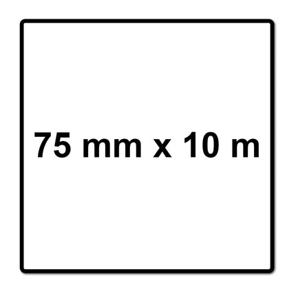 Mirka ABRANET Schleifpapier Rolle 75mm x 10m P80 Schleifrolle Klett ( 545BI001803R )