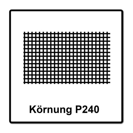 Mirka ABRANET Schleifpapier Rolle 75mm x 10m P240 Schleifrolle Klett ( 545BI001253R )