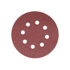 Makita 5x carta vetrata velcro 125mm K80 250 pezzi ( 5x P-43642 ) per DBO BO DCW DWE GEX PEX SXE BOS