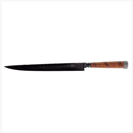 Serra Grande "Faca Pra Lida" Coltello da cucina tradizionale brasiliano forgiato a mano CARBON, lama da 20,3 cm + Fodero in vera pelle