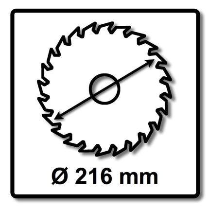 Festool 2x Feinzahn Kreissägeblatt HW 216 x 2,3 x 30 mm W60 216 mm 60 Zähne ( 2x 500125 ) - Toolbrothers