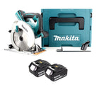 Makita DHS 710 GJ Cordless Circular Saw 36V (2x 18V) 190x30mm + 2x battery 6,0Ah + Makpac - without charger