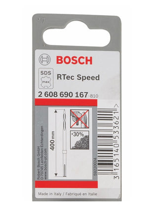 Cincel puntiagudo Bosch SDS-max R-Tec Speed ​​400mm (2608690167) Autoafilable Long Life