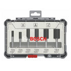Bosch Set di 6 Fresa per scanalature da 6/8/10/12/16/20mm ( 2607017465 ) - codolo da 6mm