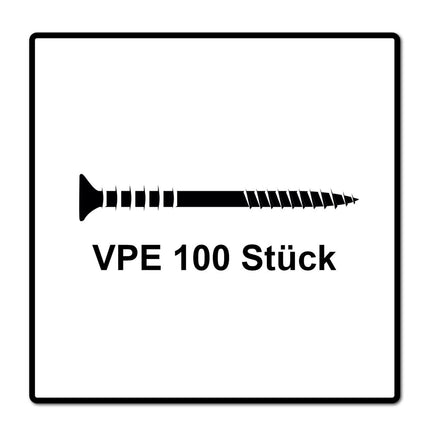 SPAX Justierschraube 6,0x120 mm 100 Stück ( 161010601205 ) Justiergewinde mit Halterillen Flachkopf T-STAR Plus 4Cut WIROX