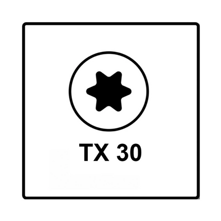 Fischer Power-Fast II FPF II tornillo para aglomerado 6,0x110 mm 50 piezas (670689) cabeza avellanada con rosca parcial Torx, galvanizado, pasivado azul