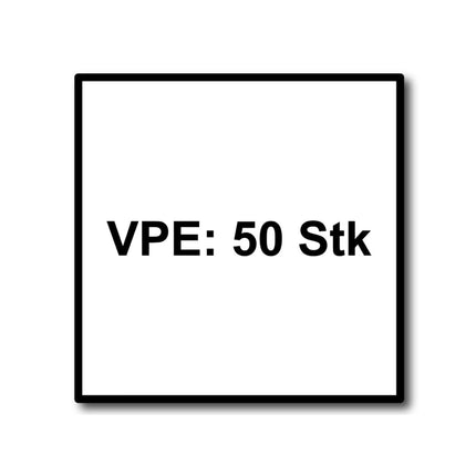 Fischer Power-Fast II FPF II tornillo para aglomerado 6,0x240 mm 50 piezas (670469) cabeza avellanada con rosca parcial Torx, galvanizado, pasivado azul