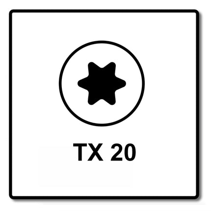 Fischer Power-Fast II FPF II Spanplattenschraube 4,0x25 mm 200 Stück ( 670236 ) Pan Head mit Torx Vollgewinde galvanisch verzinkt, blau passiviert