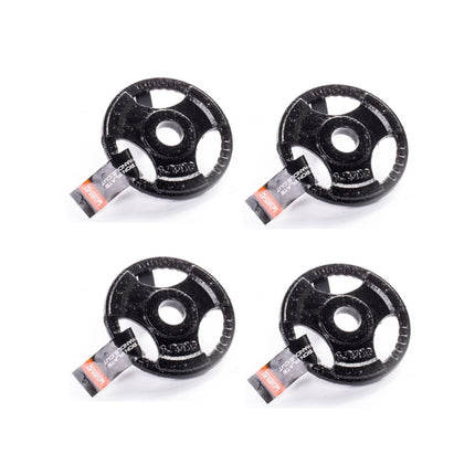 Jeu de barres d'haltères 2 pièces 35 cm 2,5 kg + 6x plaques de poids en fonte 1,25 kg