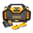 Radio a batteria DeWalt DCR 027 D2 DAB+ 10,8-18,0 V + 2 batterie 2,0 Ah + caricabatterie