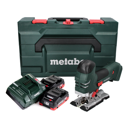 Metabo STA 18 LTX 140 Cordless Jigsaw 18V + 2x Batteries 4.0 Ah + Charger + MetaBOX Case