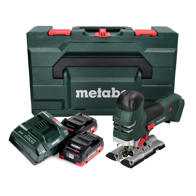 Metabo STA 18 LTX 140 Cordless Jigsaw 18V + 2x Batteries 4.0 Ah + Charger + MetaBOX Case