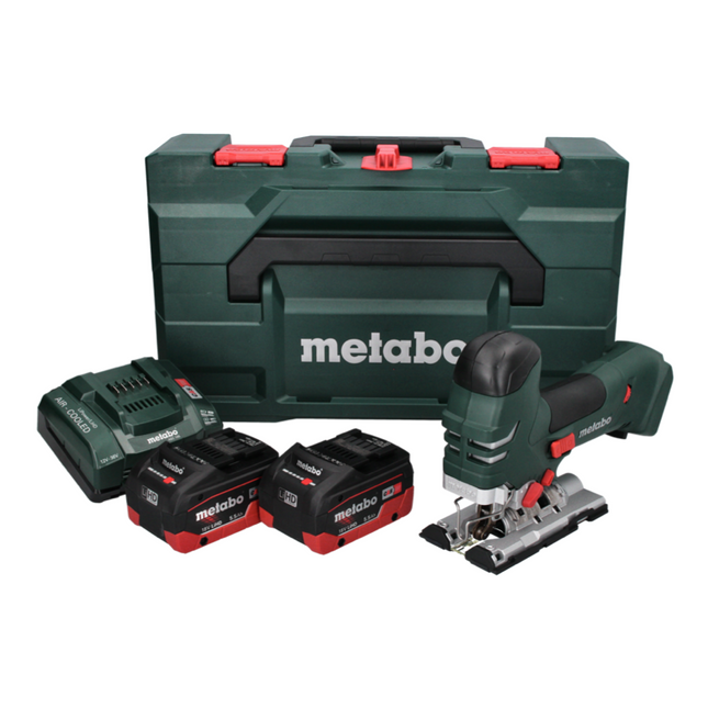 Metabo STA 18 LTX 140 Scie sauteuse sans fil 18V + 2x Batteries 5,05Ah + Chargeur + Coffret metaBOX