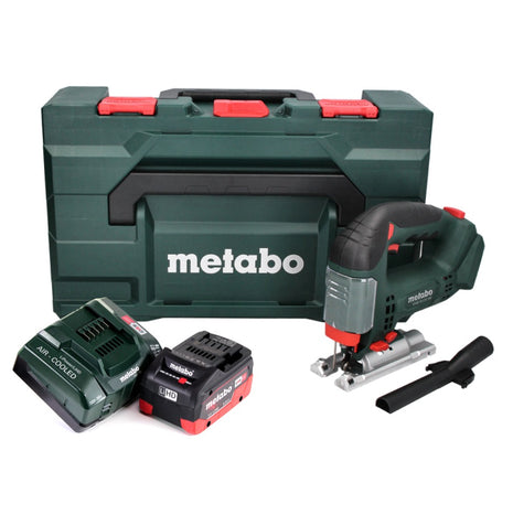 Sierra de calar a batería Metabo STAB 18 LTX 100 18 V + 1x batería LiHD 5,5 Ah + cargador + MetaBOX