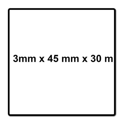 Meisterling Schaum Nageldicht Band 3 mm x 45 mm x 30 m ( 006040000040 )