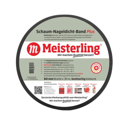Meisterling Schaum Nageldicht Band Plus 3 mm x 60 mm x 30 m ( 006050000110 )