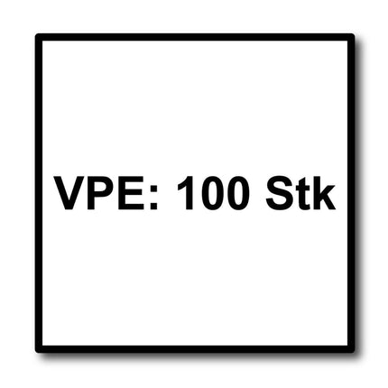 Meisterling Fassadenschrauben 4,8x32 mm 100 Stück ( 010020000101 ) 12 mm Flachkopf weiß mit Torx Teilgewinde V2A Edelstahl